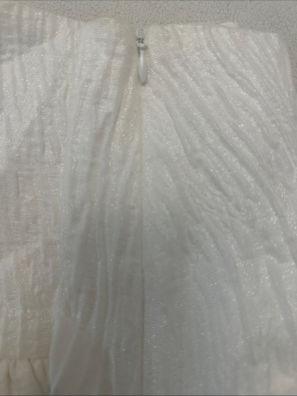 Zara Cream Textured Ruffle Mini Skort - Picture 4 of 5